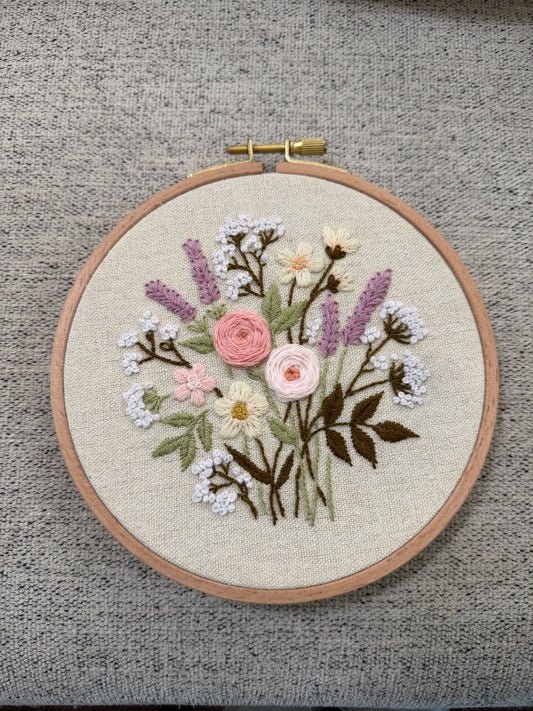 Embroidery flowers - sample sale